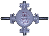 Муфта тройниковая металлическая взрывозащищенная МТМ-6У-05
Номинальное напряжение силовых цепей 660В, номинальный ток силовых цепей 70А, 4 кабельных ввода от ф=16мм до 24мм с резьбовым соединением в кабельных вводах 3/4` или (1`), масса не более 4,7кг. Муфта тройниковая металлическая взрывозащищенная МТМ-6У-05
Номинальное напряжение силовых цепей 660В, номинальный ток силовых цепей 70А, 4 кабельных ввода от ф=16мм до 24мм с резьбовым соединением в кабельных вводах 3/4` или (1`), масса не более 4,7кг.