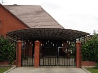 Навес из профнастила