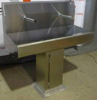 Рукомойник сенсорный двухсекционный, "STEP STEEL" модель ST-WL-02